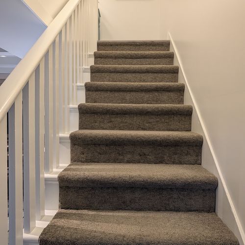 STAIRS:  Stairs up to the second floor.
