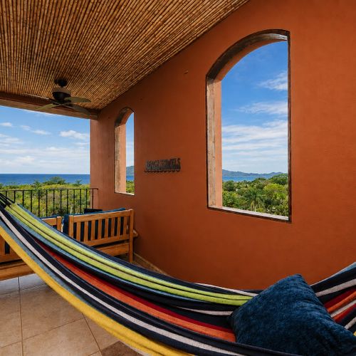 Terrace two with hammock and  room for beach toys