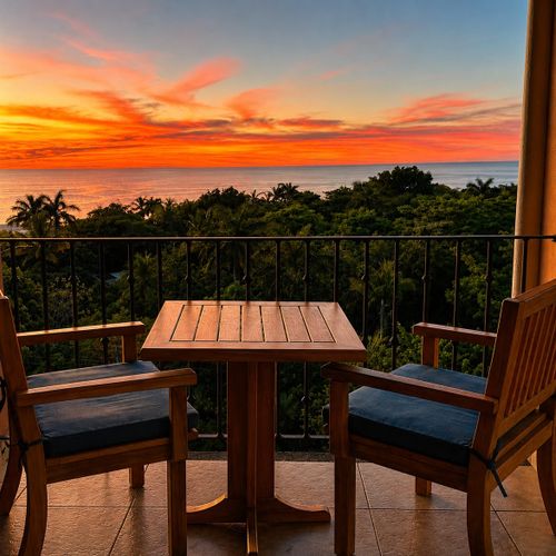 Sunset view terrace one