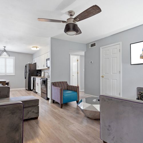 Modern Living Area with Smart TV