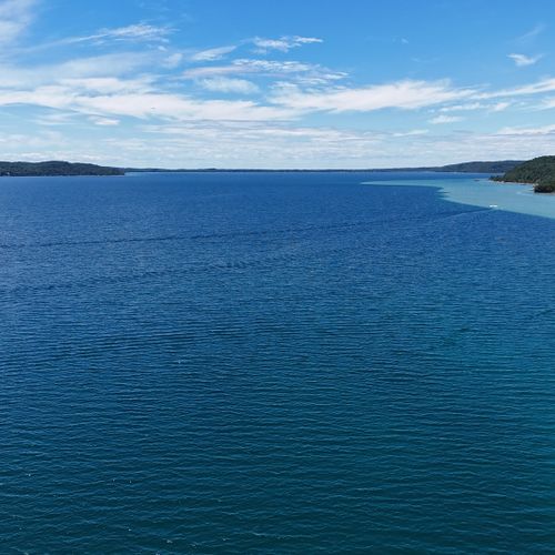 EXTERIOR:  Beautiful Crystal Lake!  Eagles Landing is on the north shore at the right of the photo.