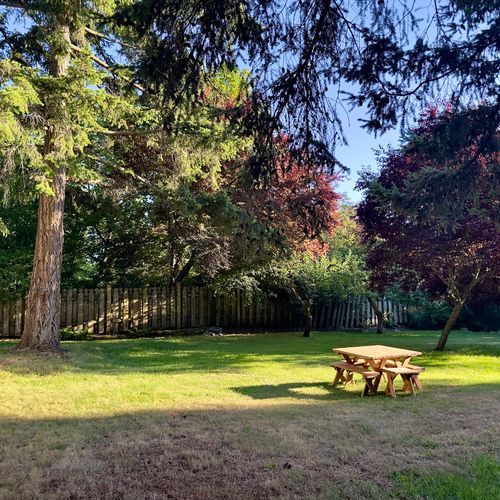 Bring your favorite outdoor games and enjoy the open space.