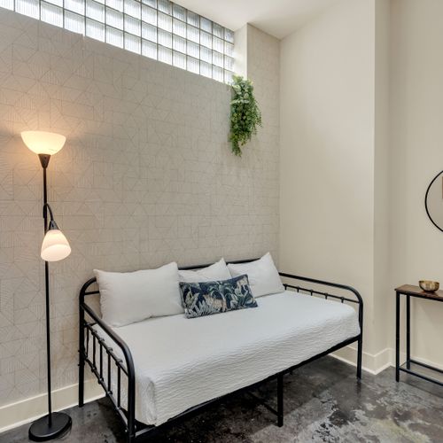 Cozy daybed nook, perfect for an extra guest