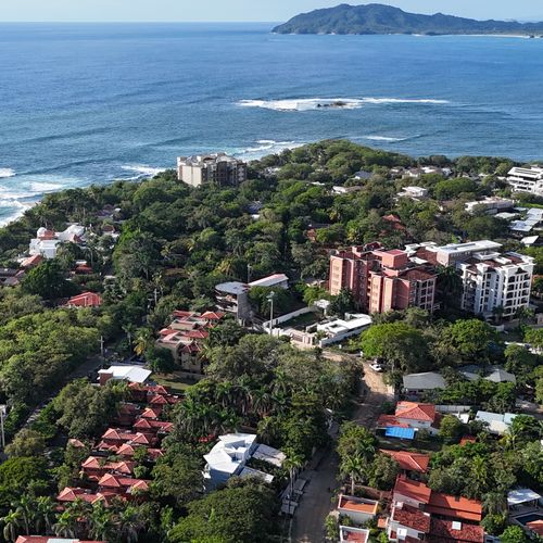 Aerial view of Playa Langosta