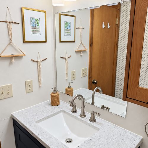 BATHROOM #1 (SECOND FLOOR):  Very convenient half-bathroom on the second floor.