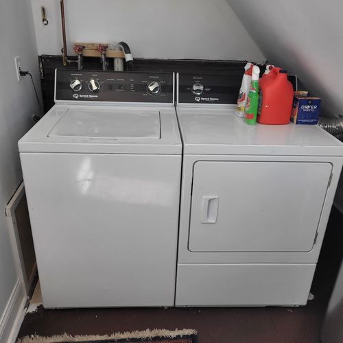 LAUNDRY AREA (SECOND FLOOR) - HOUSE: A very convenient washer and dryer is provided on the second floor