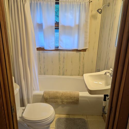 BATHROOM #2 (SECOND FLOOR):  Full bathroom with a combination tub and shower on the second floor.