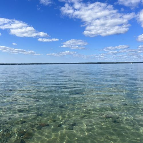 EXTERIOR:  The beautiful crystal clear water of Higgins Lake