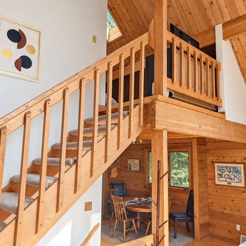 STAIRS:  These are the stairs from the second floor up to the third floor loft.