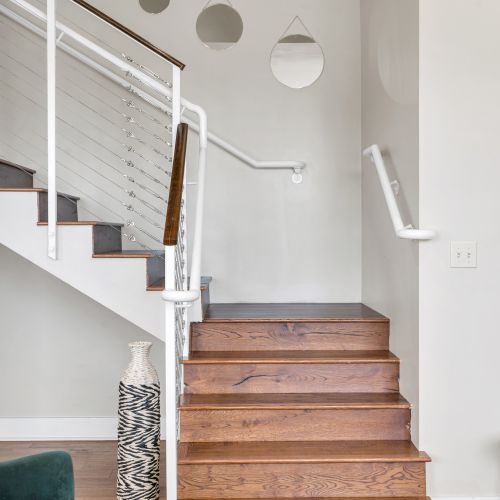Head upstairs to your private retreat
