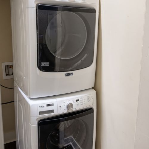 Convenient in-unit laundry
