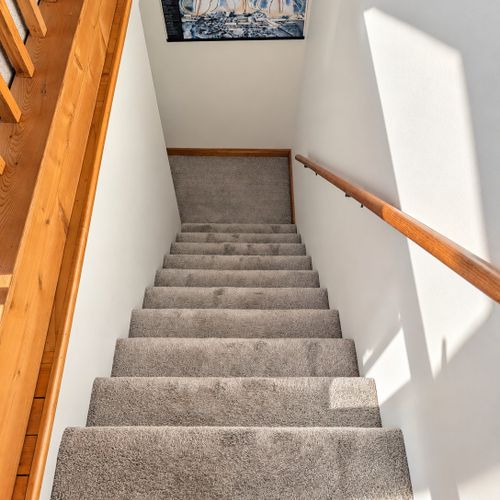 STAIRS:  These are the stairs between the first floor and the second floor.