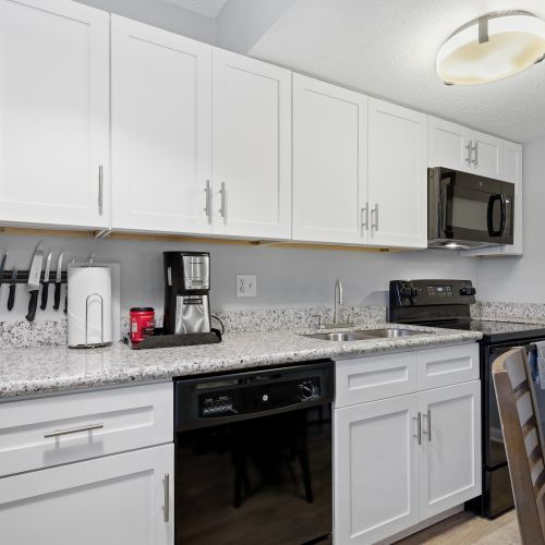Fully equipped modern kitchen w/ ample counter space