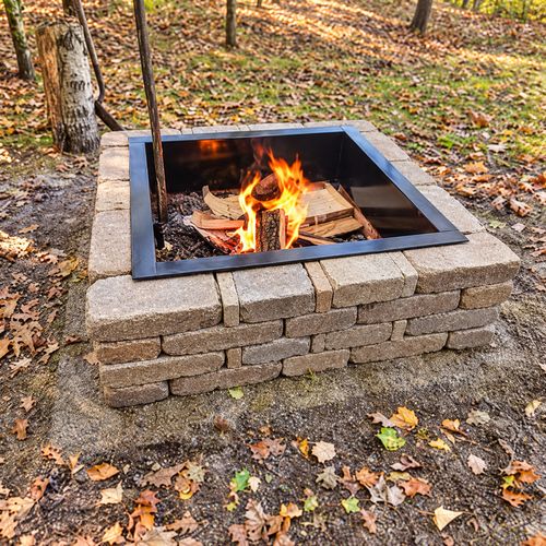 EXTERIOR:  The firepit in the backyard.