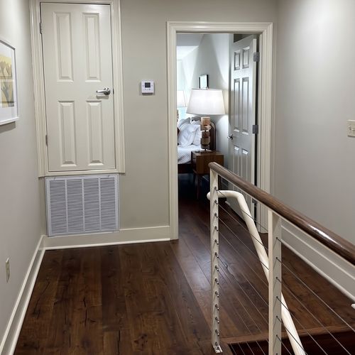 Bright hallway with easy access