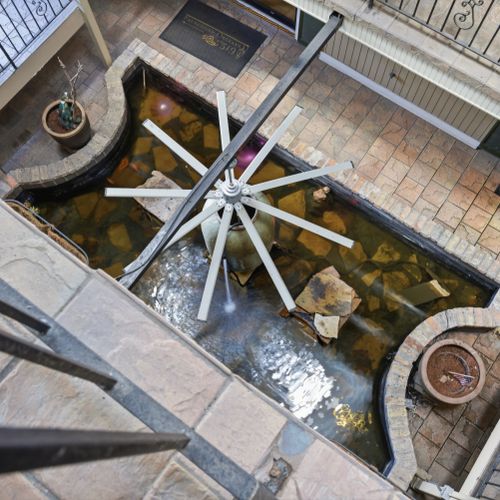 Unique atrium view from above
