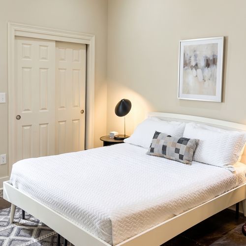 Charming bedroom with soft lighting