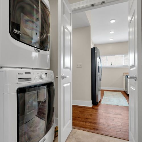In-unit washer and dryer for longer stays