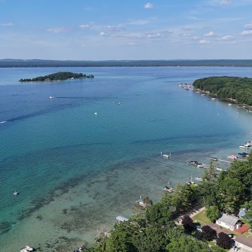 EXTERIOR:  Another view of beautiful Higgins Lake