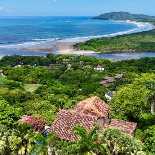 View of the Tamarindo estuary and ocean from the home