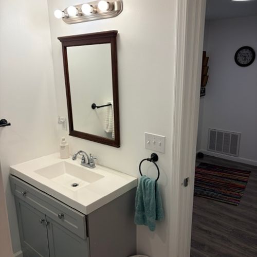BATHROOM:  Full bathroom with a walk-in shower.