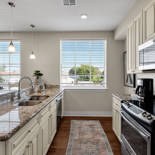 Prep and sip by the bright kitchen window