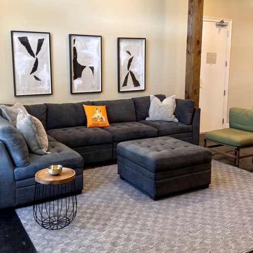 Welcoming living room with character