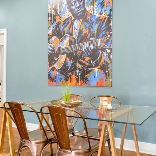 Dine together under a burst of color