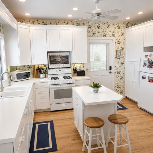 KITCHEN:  The home has a large and modern kitchen with all appliances including a dishwasher.