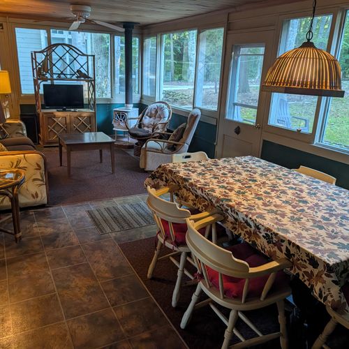 DINING AREA (MAIN FLOOR):  The dining area is just inside the front door at the front of the house.