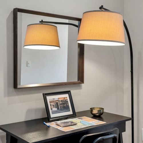 Warm lamplight for getting ready in style