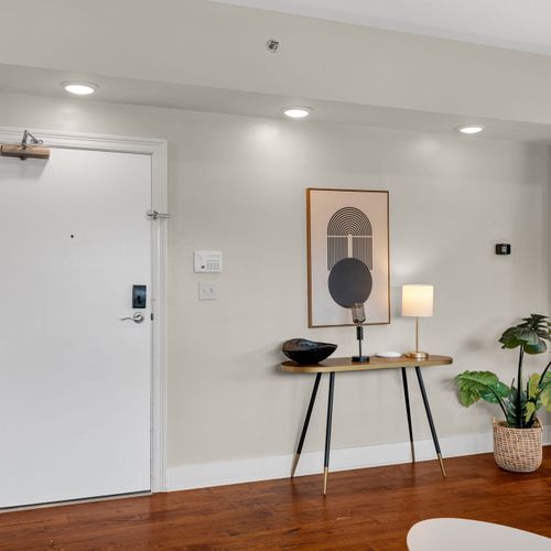 Keyless entry with a chic welcome console