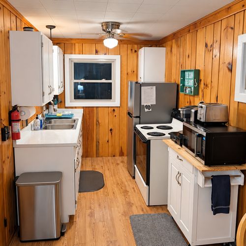 KITCHEN:  The home has a very convenient galley kitchen with all appliances except for a dishwasher.