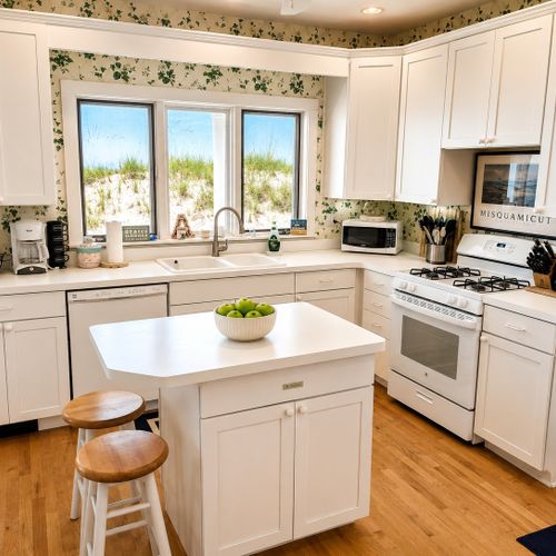 KITCHEN:  The home has a large and modern kitchen with all appliances including a dishwasher.