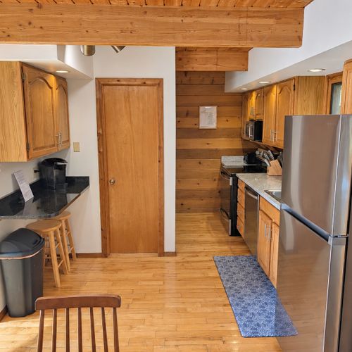KITCHEN (SECOND FLOOR):  The home has a full kitchen with all appliances including a dishwasher.