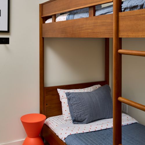 The bunk room in the guest house.