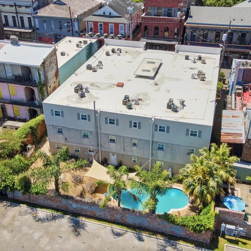 Top view of resort-style pool