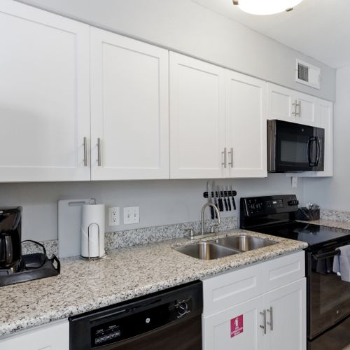 Fully equipped modern kitchen