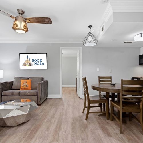 Bright dining nook w/ a relaxed vibe — perfect for easy mornings.