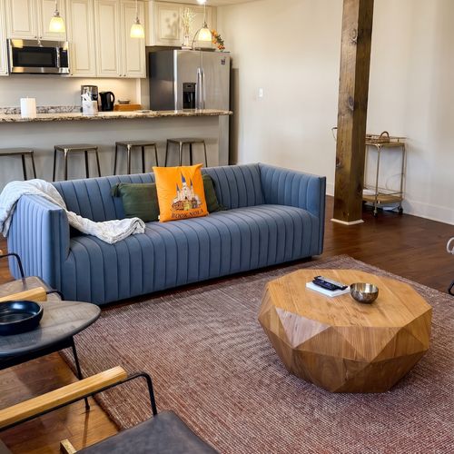 Inviting lounge with comfortable seating