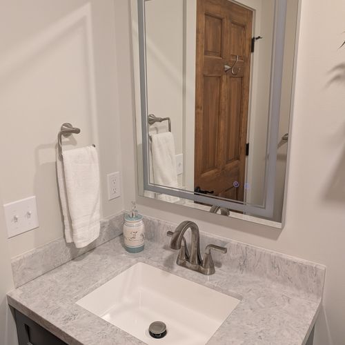 BATHROOM #1 (SECOND FLOOR):  Full bathroom with a walk-in shower.