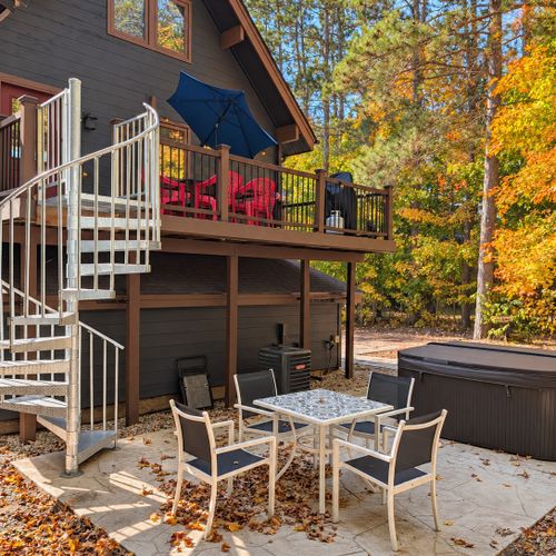 EXTERIOR:  The full backyard