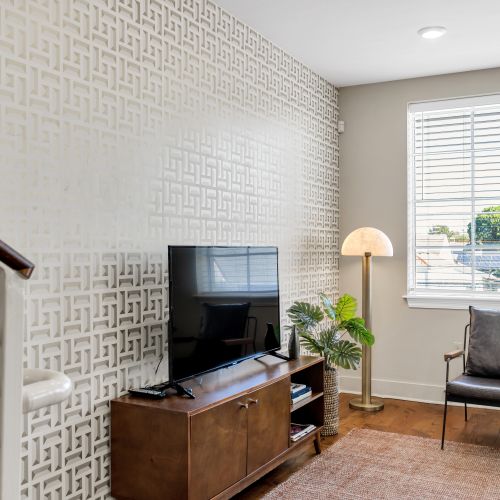 Stream your favorites in a stylish living space