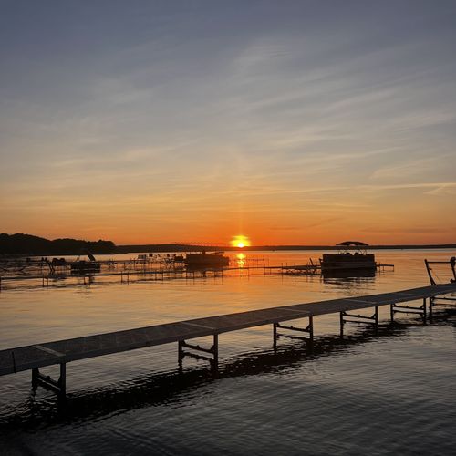 EXTERIOR:  Sunset on Higgins Lake