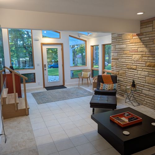 THE BIRCHES BY THE LAKE: Living Room #1 (first floor)