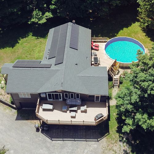 Arial views of secluded propoerty