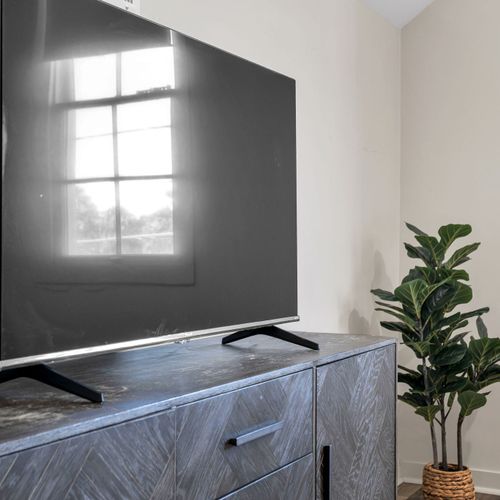 Smart TV with a touch of greenery