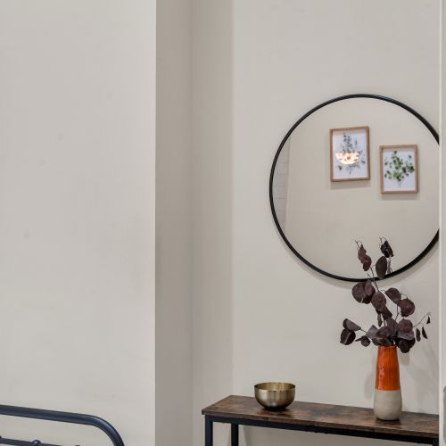 Gallery wall moment with framed botanicals