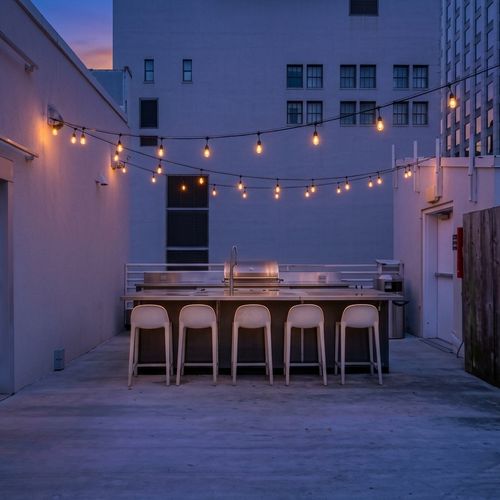 Expansive rooftop patio on the 5th floor — open sky, fresh air & room to breathe.