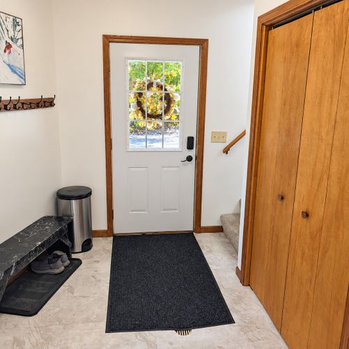 FOYER (FIRST FOYER):  The chalet has a very convenient front foyer, which is great for ski equipment and ski clothing!